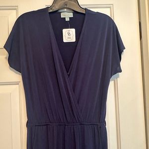 BNWT Boutique navy blue jumper/romper